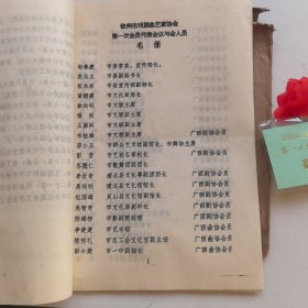 广西钦州市戏剧曲艺家协会章程（草案）+第一次会员代表大会嘉宾证