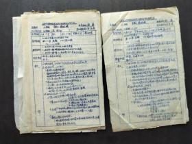 1953年山西大学生物教育实习教案（手写、油印本27页，在太原五中、六中实习）