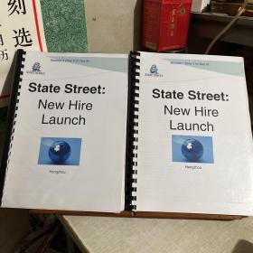 State Street :New Hire Launch ，道富新员工培训资料，两册