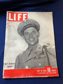 1945年7月美国生活杂志，Life Magazine ，美国正义之师在德国，联合国宪章在华盛顿，巴黎的1945艺术画，“康德”皇帝溥仪专题，