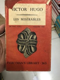 1935年 民国原版精装英文书 带有外文题跋 其中两页有粘连  LES MISERABLES 悲惨世界 第一卷 罕见 lynns book store 秀鹤图书馆标签