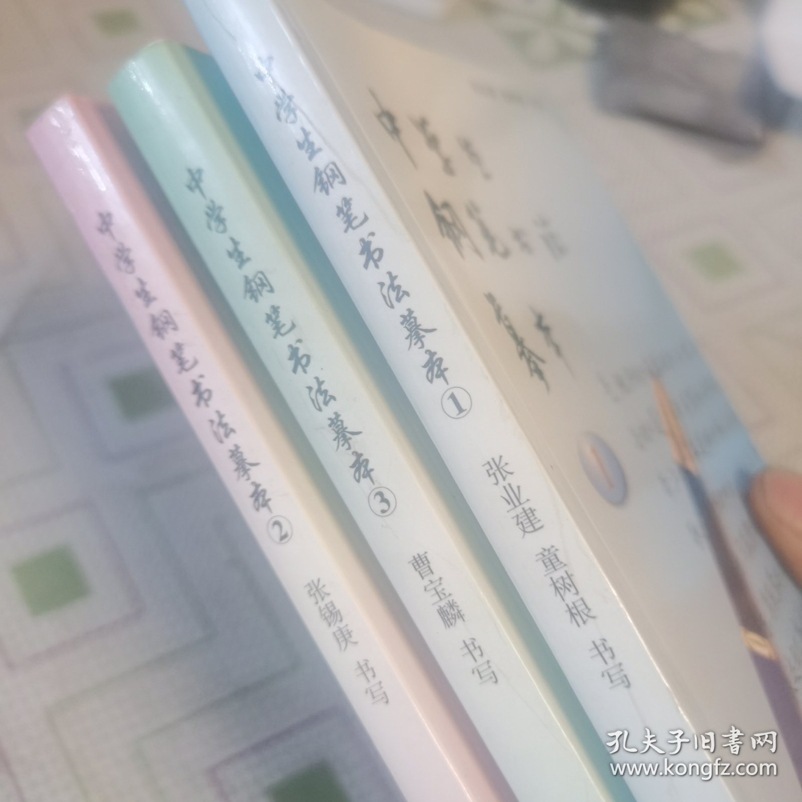 中学生钢笔书法摹本一二三（3本）内文干净