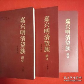 嘉兴明清望族疏证 上中下三册 全新正版 现货当天可以发货 嘉興明清望族疏證（全三冊）