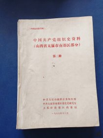 中国共产党组织史资料（山西省太原市南郊区部分）第二册，征求意见稿【油印本16开】看图下单