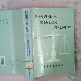 刑法理论与司法认定问题研究