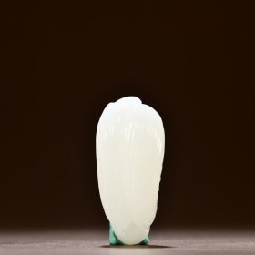 和田玉多子多福玉米吊坠一级白重50克