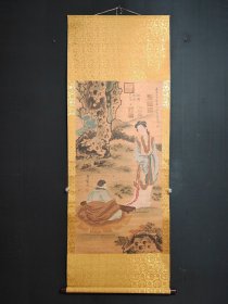 编号LL910纯手绘 尺寸：206cm×75cm 画芯尺寸: 131cm×64cm