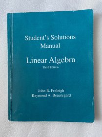 现货 Linear Algebra  英文版  线性代数  Student Solution Manual