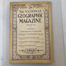 美国发货national geographic美国国家地理1920年2月C拆除北海水雷，在新罕布什尔山上滑雪，石油产地