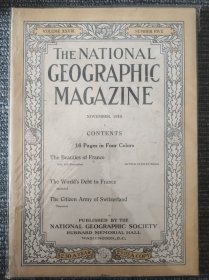 National Geographic 国家地理杂志英文版1915年11月