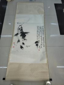 一代捻鱼王 吴建堂老师精品国画 保真出售