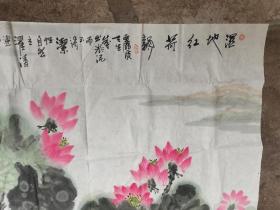 杨玉茂,字兰田,墨子故里人,生于1960年,自幼酷爱书画,大专文化,国家二级美术师,拜全国著名花鸟画家蔡可刚先生为师。本人系新加坡共和国新神州艺术院高级画师，山东省书画学会会员，山东省炎黄书画院画师，黄河文化艺术研究院副院长，中国美术家协会山东省美协会会员，滕州市青年书画家协会副主席，中国书画函授大学滕州分校教务处主任。 杨玉茂   国画  一幅（精品）尺寸124——————244厘米