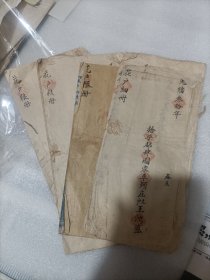 缙云县一户人家的四本花户粮册，光绪至民国时期