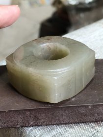 和田玉玉琮手玩件，好品