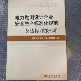 电力勘测设计企业安全生产标准化规范及达标评级标准