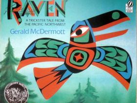 英文原版    少儿绘本故事  凯迪克大奖  Raven: A trickster tale from the pacific northwest   乌鸦