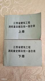 江西省装饰装修工程消耗量定额及统一基价表上下册