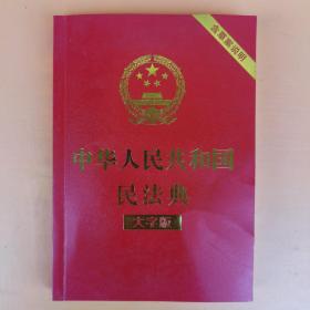 中华人民共和国民法典（大字版32开大字条旨红皮烫金）2020年6月新版