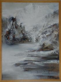 像赵无极风格    李洋     油画   画芯尺寸79×59