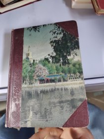硬皮本日记，里边有写日记