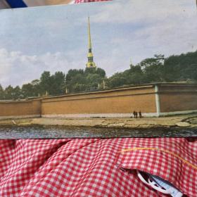 老物件，苏联风景画。布面印刷品