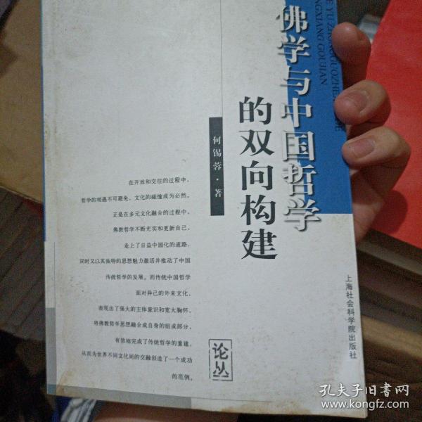 社会科学文库论丛  佛学与中国哲学的双向构建