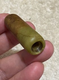 高古玉勒子，玉管古珠品相如图，老物件