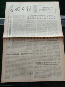 光明日报，1973年3月22日详情见图，对开四版。