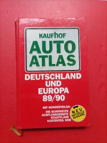 KAUFHOU AUTO ATLAS DEUTSCHLAND UND 89/90 自动图集 德国和欧洲89/90 品相如图