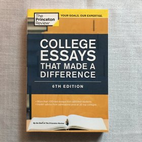 College Essays That Made a Difference, 6th Edition  与众不同的大学论文，第6版