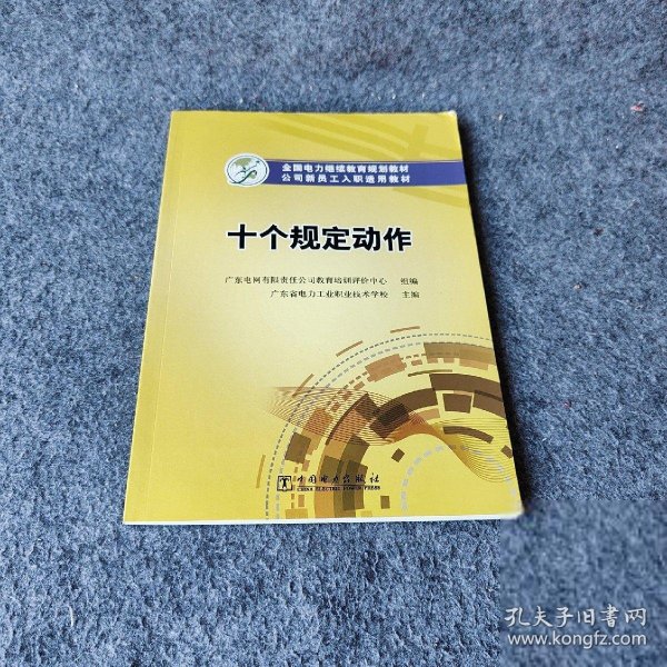 全国电力继续教育规划教材 公司新员工入职适用教材 十个规定动作