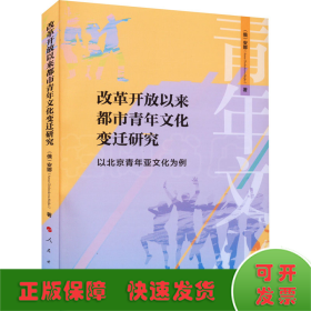 改革开放以来都市青年文化变迁研究 ——以北京青年亚文化为例