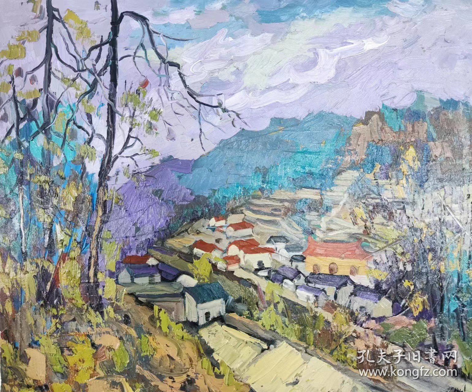 点击查看原图 写生油画作品,规格50*60!!!