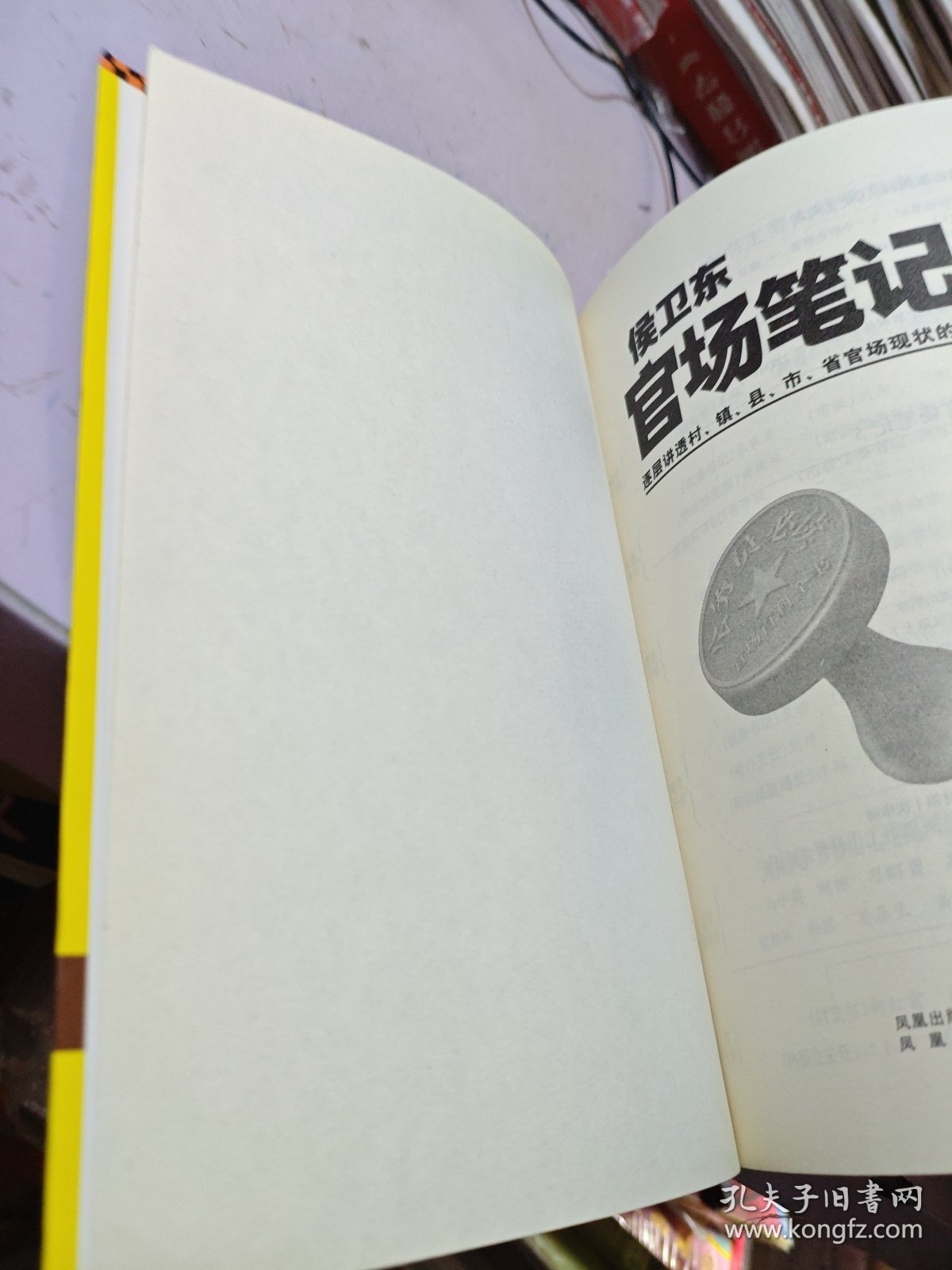 侯卫东官场笔记5：逐层讲透村、镇、县、市、省官场现状的自传体小说