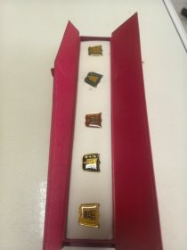 北京师范大学。校友年度捐款纪念一组5枚