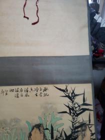 保真书画，齐齐哈尔市美协主席，著名画家王晓峰《清风石竹画》一幅