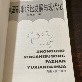 中国刑事诉讼发展与现代化