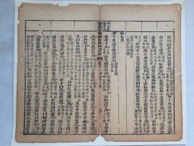 春秋左传杜林详注.昭公十二年.原伯绞虐其舆臣使曹逃…清木刻古籍散页一页.传统手工托裱.(托裱纸:加厚手工黄宣)古籍页面尺寸约31.8cmx26.7cm.可装饰书房、工作室.不议价.