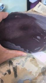 有冻岩端砚(冻很大,有金钱活眼。看着像恐龙的头,又像条鱼。反面亦像鱼)