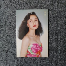 利智美女老明信片-明星老照片-90年代老物件收藏-老贺卡