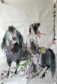 山東名家梁百庚國畫