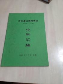 鄂州市历年逐日降雨情况（1954—1999年）