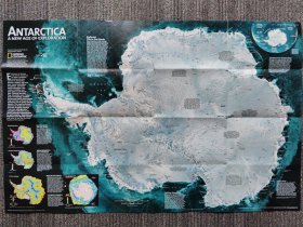 National Geographic国家地理杂志地图系列之2002年2月 Antarctica 南极地图