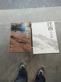 汪苗画集1，签名本有印章