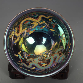 建窑龙纹茶盏