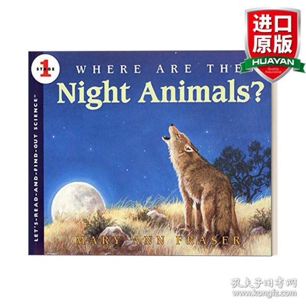 英文原版 Let's Read and Find Out 1: Where Are the Night Animals? 自然科学启蒙 夜行动物躲在哪儿 英文版 进口英语原版书籍