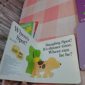 eric hill:who's there,spot?+spot goes to the park+spot goes to the farm+spot's birthday party+where's spot?（5本合售）【内页干净】