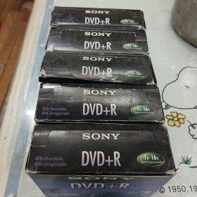 DVD 光盘 SONY 4.7GB 120mim16x空白 5盒装（每盒5张盘）共25张盘