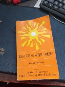 beginning with poems an anthology