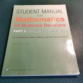 student manual for mathematics for business decisions